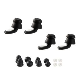 Ear Plugs for Sleeping Noise Cancelling, NRR 25 dB Reusable High Noise Reduction Earplugs, Flexible Silicone Soft Earplug with 12 Ear Tips in M / L,
