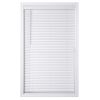 2" Cordless Faux Wood Horizontal Blinds, White, 47" W x 64" L