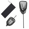 Fishing Net, Foldable Landing Nets with Telescopic Handle, Portable Lightweight Carbon Fiber Long Fish Gear, Nylon Covered PVC, Durable and Fish-frie