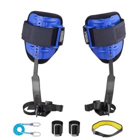 Tree Climbing Spikes Set, Height-Adjustable Tree Climbing Gear with Straps & Waist Harness, 350 lbs Load Capacity, Heavy Duty Steel Climb Spurs Arbor