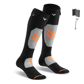 Heated Socks, X-Large Size, 5000mAh Battery Rechargeable Heating Socks with 4 Heating Levels, Electric Heated Sock with APP Control for Men Women, Fo