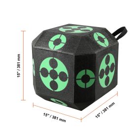 Archery Target, 15"x15" All-side Shotting Archery Arrow Target, Outdoor Portable Archery Target with Carry Handle, Easy Arrow Removal, Great Visibili
