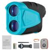 Golf Rangefinder, 900 Yards Laser Golfing Hunting Range Finder, 6X Magnification Distance Measuring, Golfing Accessory with External Magnet Mount, Hi
