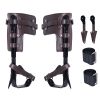 Tree Climbing Spikes, 1 Pair Alloy Steel Climbing Spurs, 350lbs Load Capacity Tree Climbing Gear with Straps and Spike Protectors, Arborist Equipment