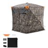 Hunting Blind, 4-5 Person See Through Ground Blinds with Carrying Bag, 270 Degree Portable Camouflage Tent, Durable Concealed Shelter with Silent Mag