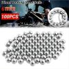 Xemussa 100pcs 6mm steel balls, iron balls, precision steel bearing balls, suitable for slingshots and bicycle bearings, durable outdoor leisure acce