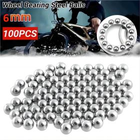 Xemussa 100pcs 6mm steel balls, iron balls, precision steel bearing balls, suitable for slingshots and bicycle bearings, durable outdoor leisure acce