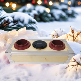 Yakimoto Vintage Wooden Cooler With Wireless Fast Charger, Portable Multifunctional Car Cooler And Warmer, Drink Beer Ice Chest Cooler, For Camping,