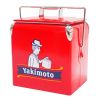 Yakimoto Classic Retro Metal Ice Chest, Multifunctional Portable Cooler With Bottle Opener 13L (14Qt), Keep Cold For A Long Time For Camping, Party,