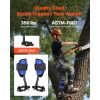 Tree Climbing Spikes Set, Height-Adjustable Tree Climbing Gear with Straps & Harness, 350 lbs Load Capacity, Heavy Duty Steel Climb Spurs Arborist Eq