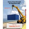 Chain Sling, 5/16 in x 10 ft Lifting Chains with 2 Leg Grab Hooks, Heavy Duty G80 Alloy Steel Lifting Sling, 7000LBS Capacity, Adjustable Engine Chai
