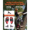 Tree Climbing Spikes Set, Height-Adjustable Tree Climbing Gear with Straps & Spike Protectors, 350 lbs Load Capacity, Durable Aluminum Climb Spurs Ar