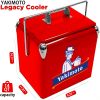 Yakimoto Classic Retro Metal Ice Chest, Multifunctional Portable Cooler With Bottle Opener 13L (14Qt), Keep Cold For A Long Time For Camping, Party,