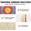 Archery Target, 5 Layers 20" Arrow Target, Traditional Solid Straw Round Archery Target Shooting Bow, Hand-Made Arrows Target, Coloured Rope Target f