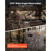 Hunting Blind, 270° See Through Ground Blind, 2-3 Person Pop Up Deer Blind for Hunting with Carrying Bag, Portable Resilient Hunting Tent, One-Way Se