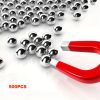 Xemussa 500pcs 6mm steel balls, iron balls, precision steel bearing balls, suitable for slingshots and bicycle bearings, durable outdoor leisure acce