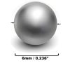 Xemussa 500pcs 6mm steel balls, iron balls, precision steel bearing balls, suitable for slingshots and bicycle bearings, durable outdoor leisure acce