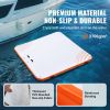 Inflatable Floating Dock, 10 x 10FT Inflatable Dock Platform, Non-Slip Water Floating Dock Mat with Portable Carrying Bag & Detachable Ladder, Floati