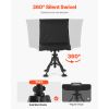 Hunting Chair, 360° Silent Swivel, Foldable Portable Blind Chair, Heavy-Duty Steel Frame Ground Stool Seat,with Seat Cover, Anti-Sink Feet, Height Ad