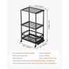 Fishing Rod Holder for 10-Rods, Mobile Fishing Pole Rack Cart with Wheels, Fish Gear Equipment Organizer for Garage Home Indoor Use, for Tackle Box R