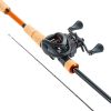 Rod and Fishing Reel Combo, IM7 Carbon Fiber Baitcasting Rod and Reel Combo, Bass Fishing Pole with 7+1 BB System, 7.0:1 Gear Ratio, Cork Handle, Sta