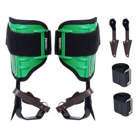 Tree Climbing Spikes, 1 Pair Alloy Steel Climbing Spurs, 350lbs Load Capacity Tree Climbing Gear with Straps and Spike Protectors (Sleeve Material: Plastic + EVA Padding, Safety Rope Configuration: Without Safety Rope)
